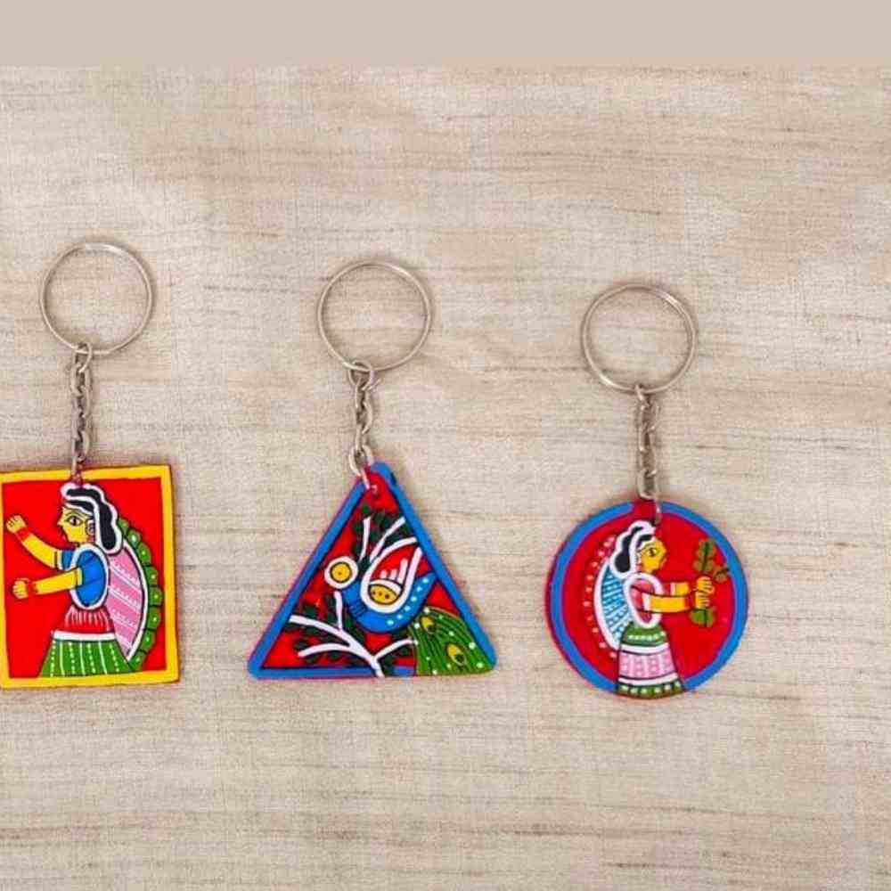 Buy One Pc Tikuli Art Key Chain